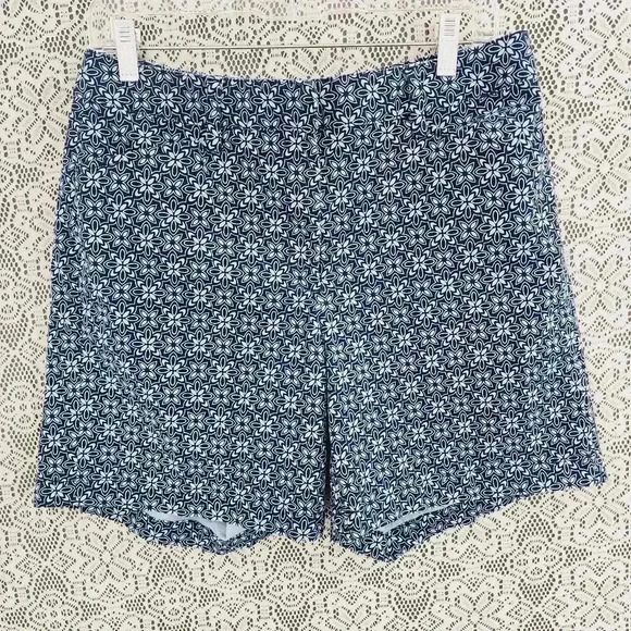 Lands' End pattern women's shorts bermuda 8 - Picture 1 of 7